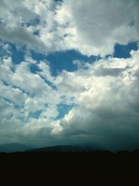 Scenic view of landscape against cloudy sky