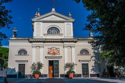 The church of santìambrogio, on a hill between rapallo and zoagli, on the italian riviera