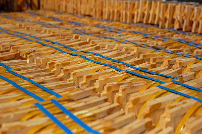 Full frame shot of wicker basket