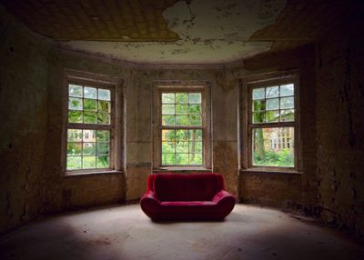 Interior of abandoned house