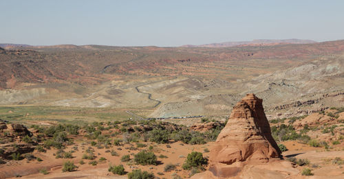 Rock formations in a desert