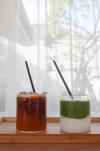 Close-up of drink on table