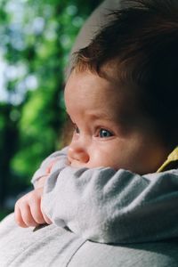 Close-up of cute baby