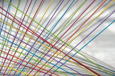 Full frame shot of metallic structure against sky