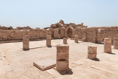Old ruins against clear sky