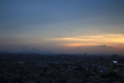 Cityscape at sunset