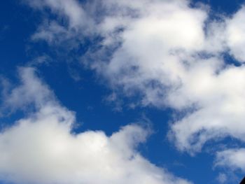 Low angle view of cloudy sky