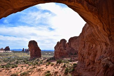 View of rock formations