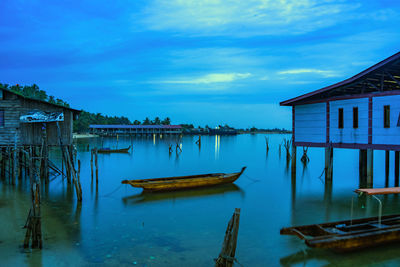 Tranquil morning by the beach