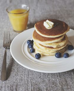 Close-up of served food