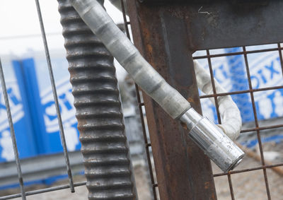 Low angle view of pipes