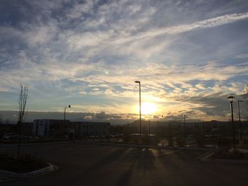 Road at sunset