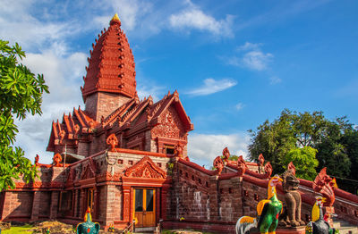 The thai temple wat phrai phatthana in sisaket thailand