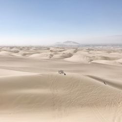 Scenic view of desert against sky