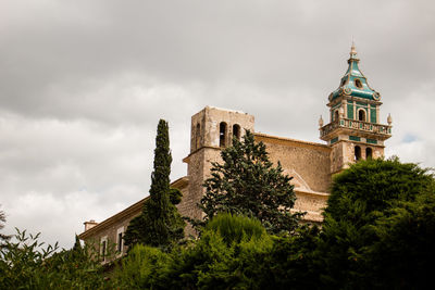 Low angle view of historic building against sky