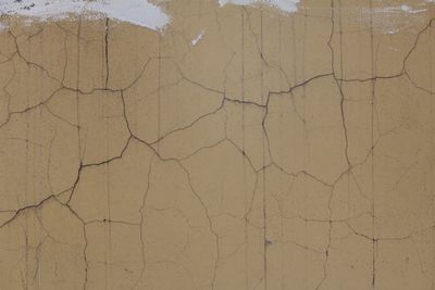 Full frame shot of cracked wall