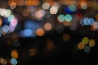 Defocused image of lights