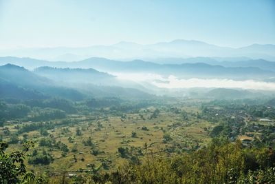 Scenic view of landscape against sky