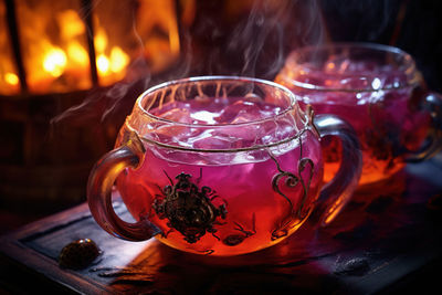 Close-up of drink on table