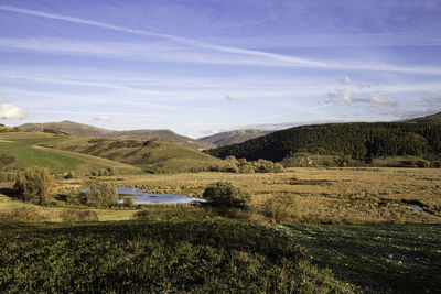 Scenic view of landscape against sky