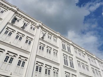 Low angle view of building against sky