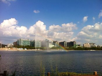 River with buildings in background