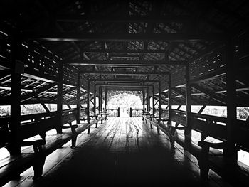 Walkway along buildings