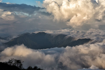 Low angle view of clouds in sky