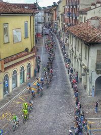 Narrow alley in city