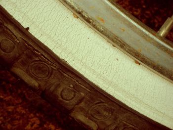 Close-up of old wooden wall