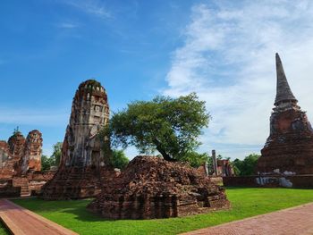 Old ruins against sky