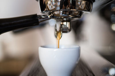 Close-up of espresso maker