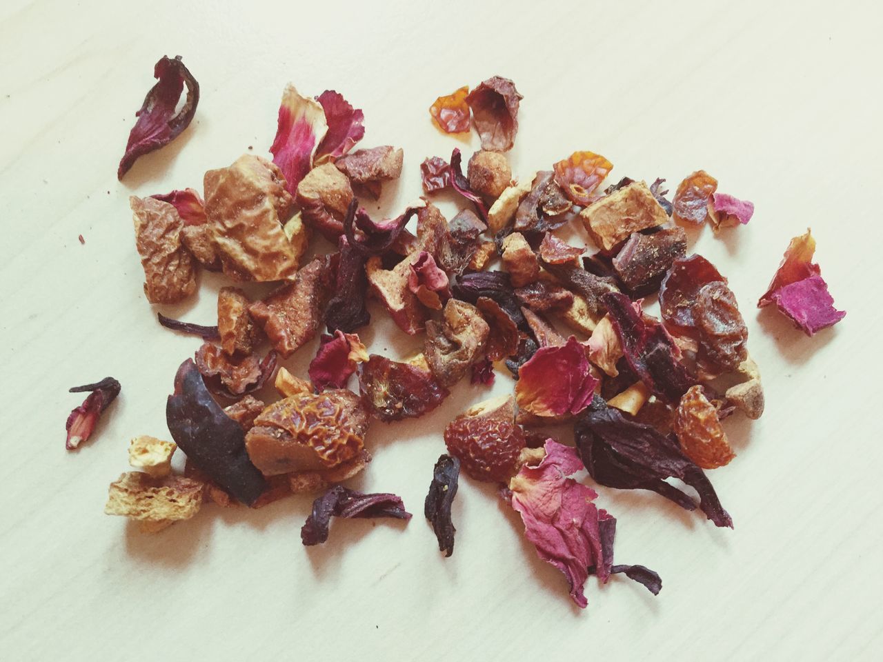 HIGH ANGLE VIEW OF FOOD ON WHITE TABLE