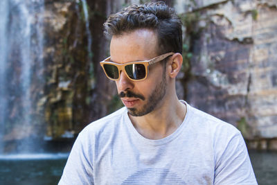 Man wearing sunglasses