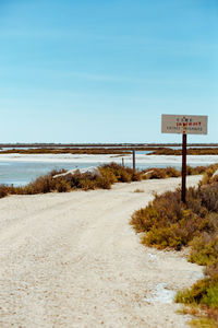 Scenic view of beach against clear sky