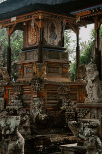 Low angle view of old temple