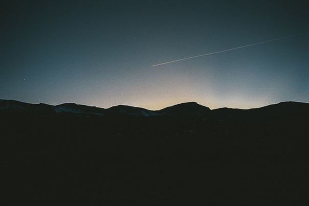 mountain, copy space, mountain range, clear sky, tranquil scene, silhouette, scenics, tranquility, beauty in nature, landscape, night, dark, nature, moon, idyllic, dusk, outdoors, blue, sky, remote