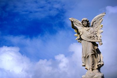 Low angle view of statue