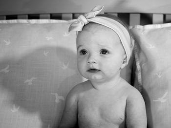 Portrait of cute baby