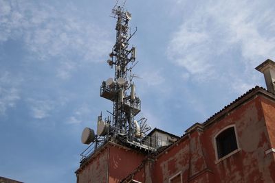 Low angle view of traditional building against sky