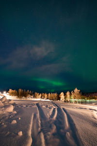 Scenic view of sky at night