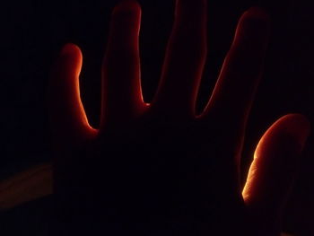 Close-up of hands
