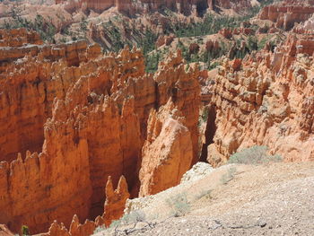 View of rock formations