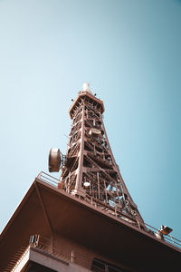 Low angle view of building against clear sky