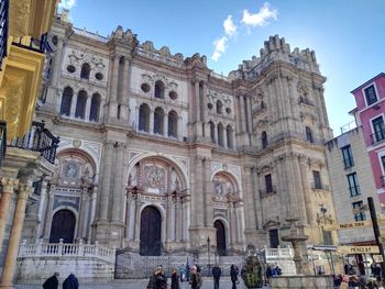 Low angle view of church against sky