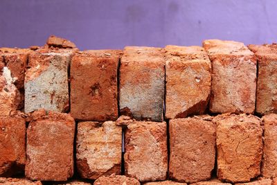 Close-up of bricks