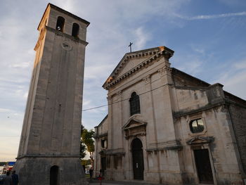 Low angle view of historic building against sky