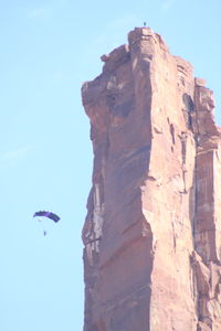 Low angle view of parachute