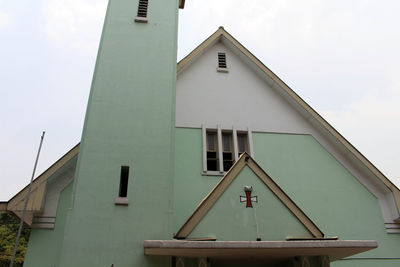 Low angle view of building against sky