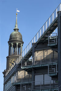 Low angle view of building against clear sky